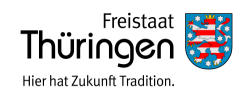 Header des Thüringer Antragsmanagementsystems für Verwaltungsleistungen (ThAVEL-Test)